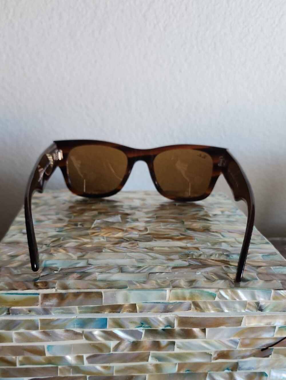 Men Brown Mega Raybans - Picture 7 of 8